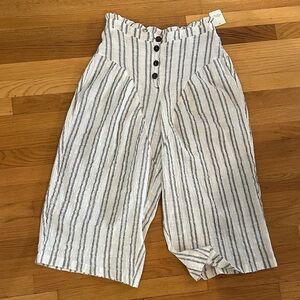 NWT Free people wide leg striped pants